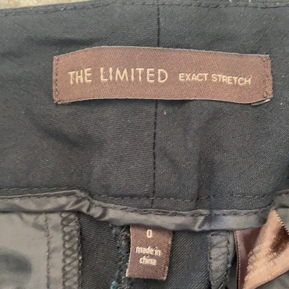 The Limited black stretch leather seam pants sz 0 - Picture 5 of 8